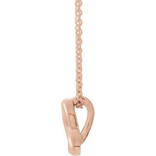 14K Rose Celtic-Inspired Trinity 16-18" Necklace 