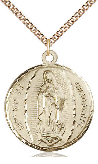 14kt Gold Filled Our Lady of Guadalupe Medal Catholic Jewelry