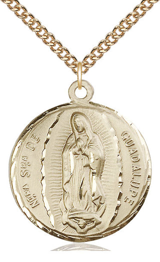 14kt Gold Filled Our Lady of Guadalupe Medal Catholic Jewelry