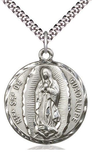 Sterling Silver Our Lady of Guadalupe Medal Catholic Jewelry