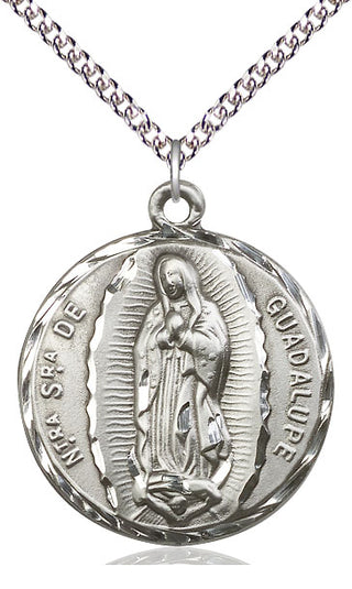 Sterling Silver Our Lady of Guadalupe Medal Catholic Jewelry