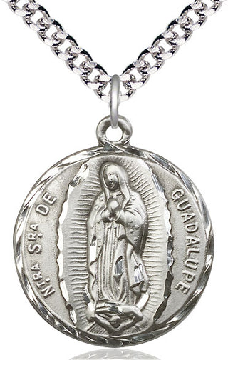 Sterling Silver Our Lady of Guadalupe Medal Catholic Jewelry