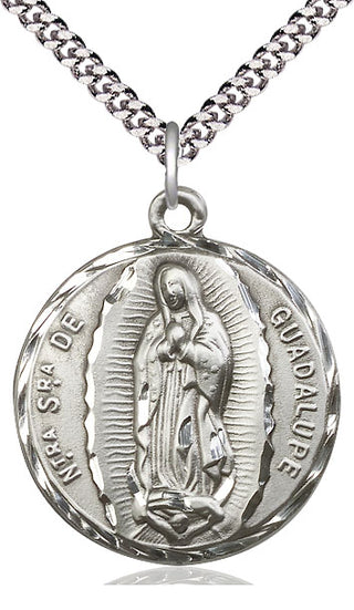 Sterling Silver Our Lady of Guadalupe Medal Catholic Jewelry