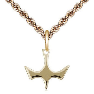 14kt Gold Holy Spirit Medal