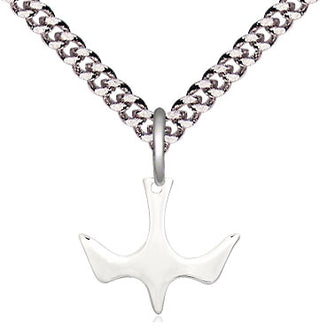 Pewter Holy Spirit Medal Religious and Catholic Jewelry
