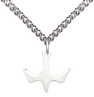 Sterling Silver Holy Spirit Medal Religious and Catholic Jewelry