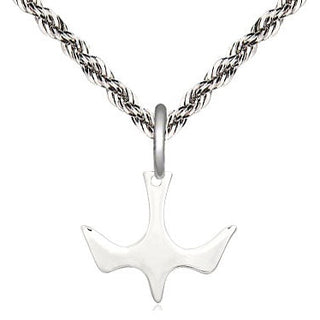 Sterling Silver Holy Spirit Medal Religious and Catholic Jewelry