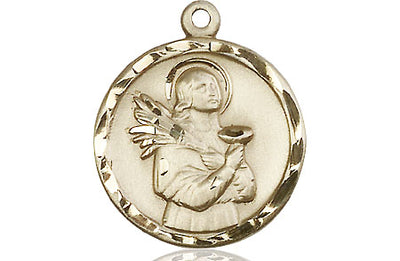 14kt Gold Filled St. Lucy Medal | Medium | Engravable