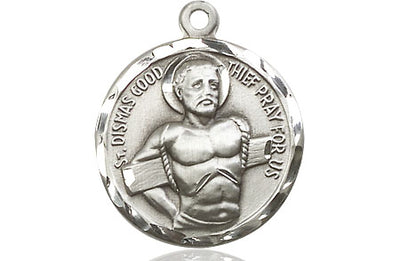 Pewter Dismas Medal | Medium | Engravable