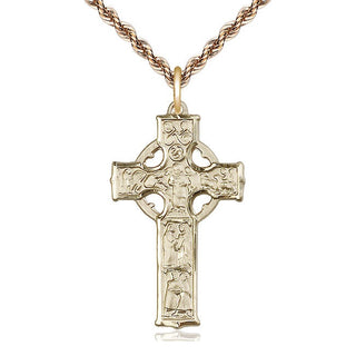 14kt Gold Celtic Cross Medal
