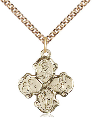 14kt Gold Filled 4-Way Medal | Medium