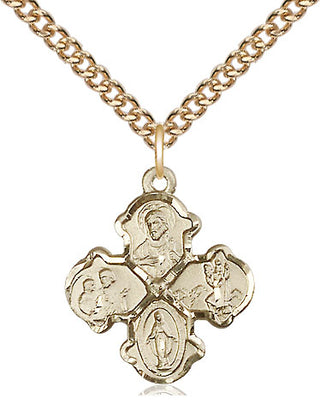 14kt Gold Filled 4-Way Medal | Medium