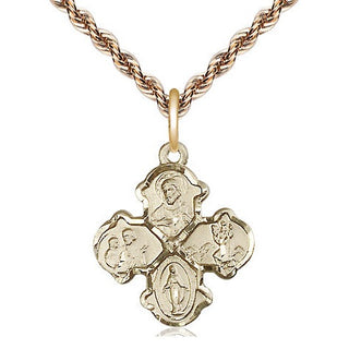 14kt Gold Filled 4-Way Medal | Medium