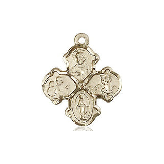 14kt Gold 4-Way Medal