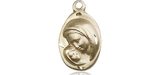 14kt Gold Madonna & Child Medal
