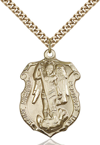 14kt Gold Filled Saint Michael Coast Guard Medal Catholic Jewelry