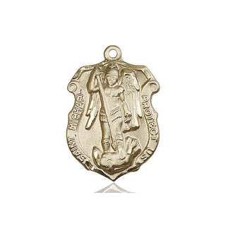 14kt Gold Saint Michael Army Medal