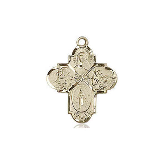 14kt Gold 4-Way Medal