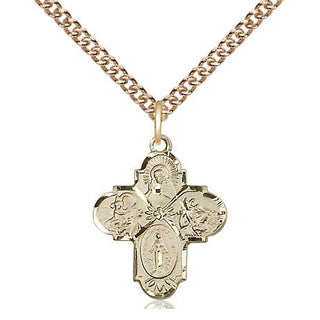 14kt Gold 4-Way Medal
