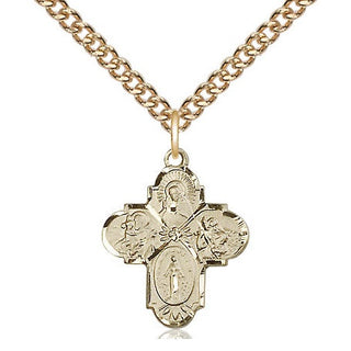 14kt Gold 4-Way Medal