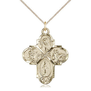 14kt Gold 4-Way Medal