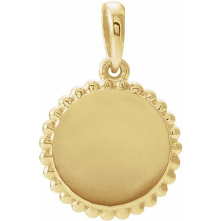 14K Yellow Eye of Horus Pendant 