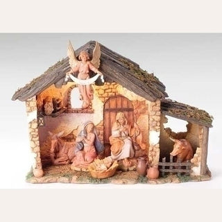 6Pc 5"Fig St With Med Lited Stbl