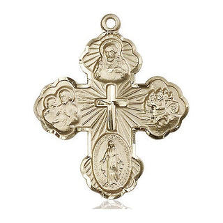 14kt Gold 5-Way Medal