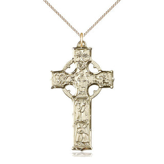 14kt Gold Celtic Cross Medal