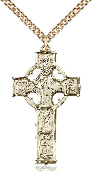 14kt Gold Celtic Cross Medal