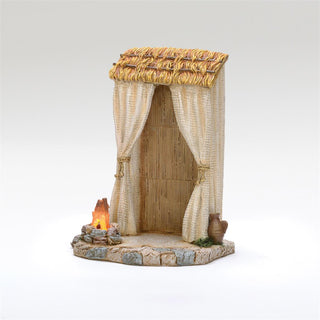 9-Inch Led Shepherd Tent For 7.5-Inch Scale Nativity Figure