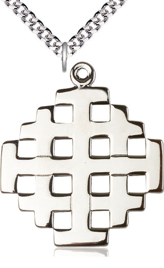 Pewter Cross Medal Catholic Jewelry