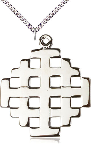 Sterling Silver Cross Medal Catholic Jewelry