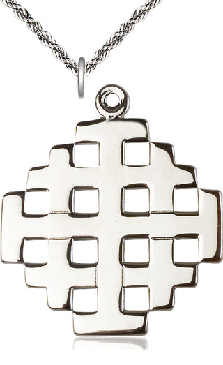 Sterling Silver Cross Medal Catholic Jewelry