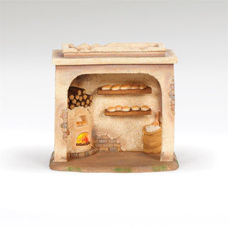 6.75-Inch Led Bakery Shop For 5-Inch Scale Nativity Figures