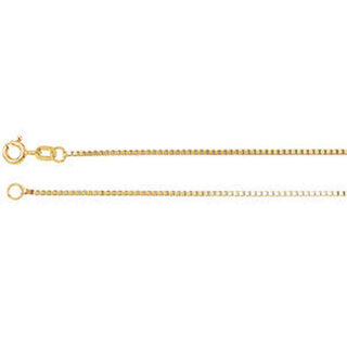 24-inch Box Chain with Spring Ring - 14K Yellow Gold