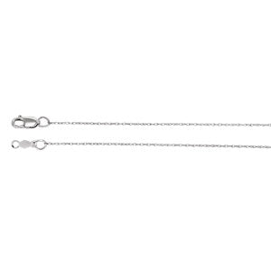 18-inch .75MM Rope Chain with Lobster Clasp - 14K White Gold