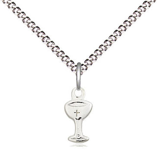 Sterling Silver Chalice Medal Religious and Catholic Jewelry