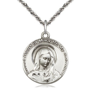 Sterling Silver Mary Medal Catholic Jewelry