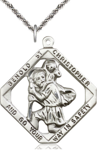 Sterling Silver Saint Christopher Medal Catholic Jewelry