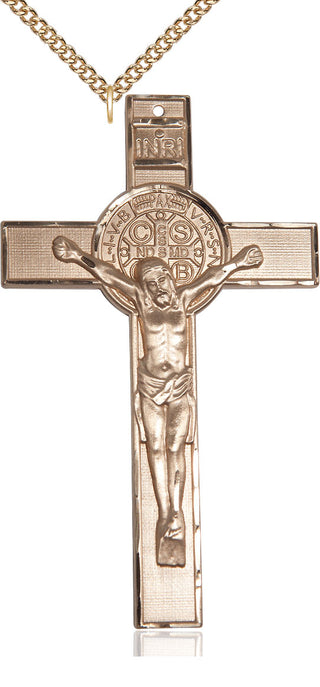 14kt Gold Filled Saint Benedict Medal | Large