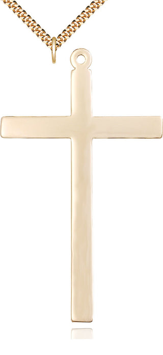 14kt Gold Filled Cross Medal Catholic Jewelry