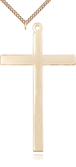 14kt Gold Filled Cross Medal Catholic Jewelry