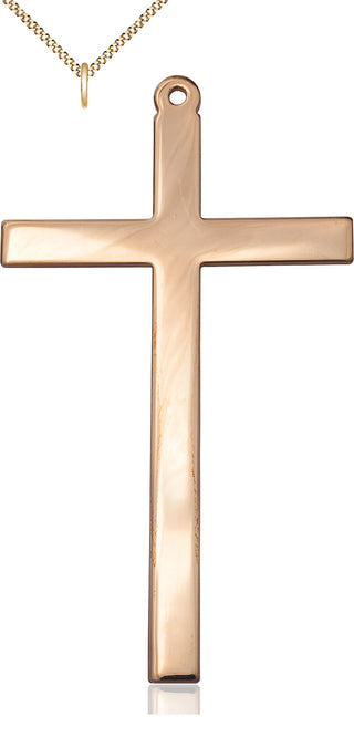 14kt Gold Filled Cross Medal Catholic Jewelry