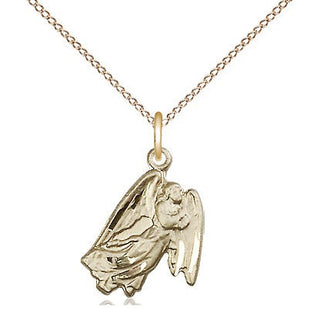 14kt Gold Filled Guardian Angel Medal Religious and Catholic Jewelry