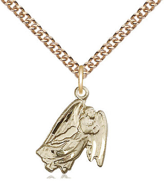 14kt Gold Guardian Angel Medal