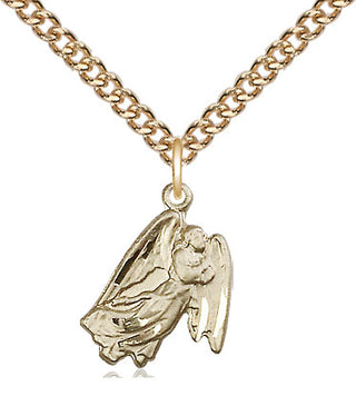14kt Gold Guardian Angel Medal