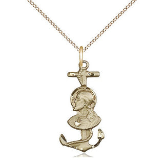 14kt Gold Filled Saint Christopher Medal Catholic Jewelry