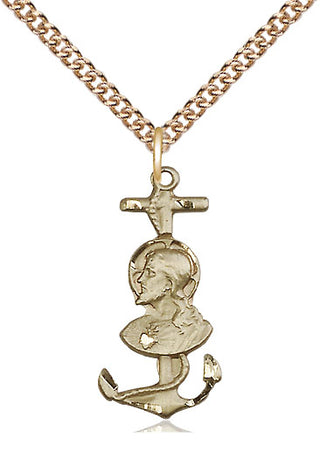 14kt Gold Filled Saint Christopher Medal Catholic Jewelry