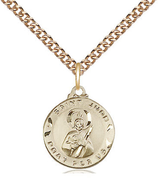 14kt Gold Filled Saint Jude Medal Religious and Catholic Jewelry